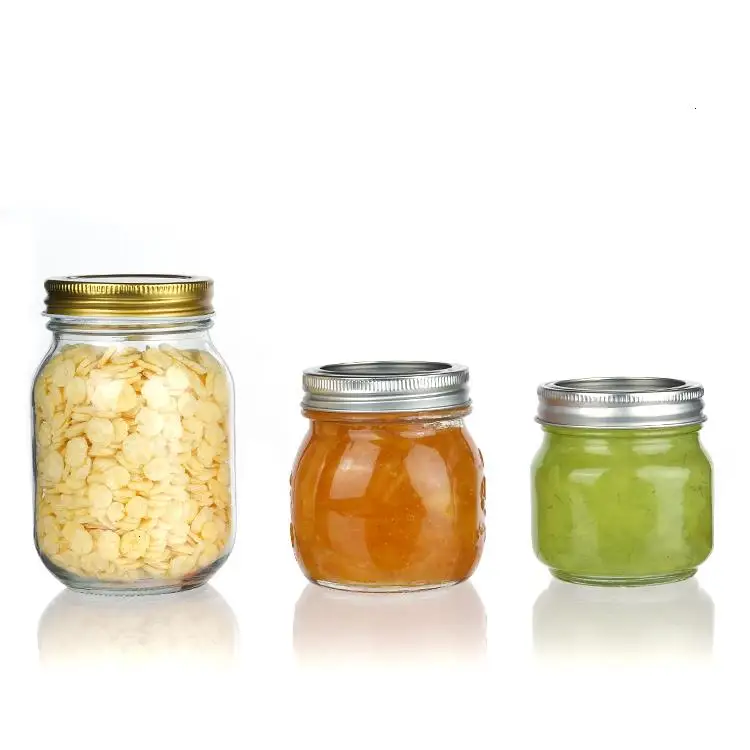 Manufacturer Wholesale Mason Jars 8oz 12oz 16oz Custom Mason Jars 32oz Wide Mouth