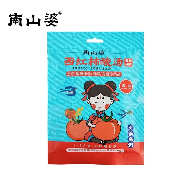 NANSHANPO wholesale mini manufacturers sauce 13ml*50 bulk packets bags en sachets ketchup tomato sour soup