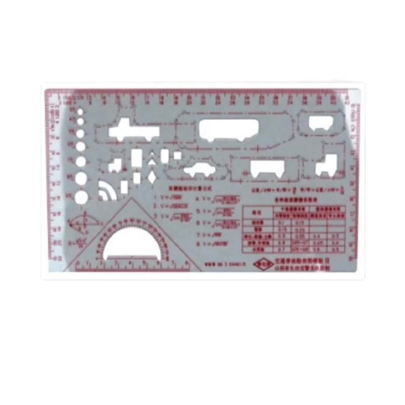 No.J231 Hard plastic crime scene sketch template