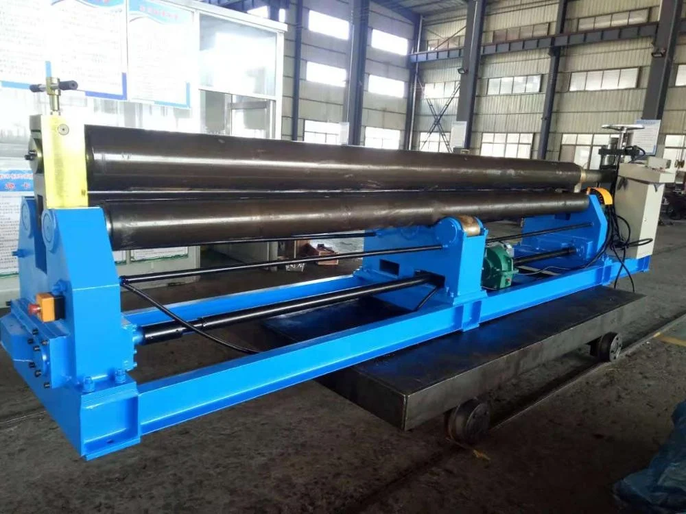 automatic type three roller mechanical manual metal roller rolling bending machine by motor driven with low price