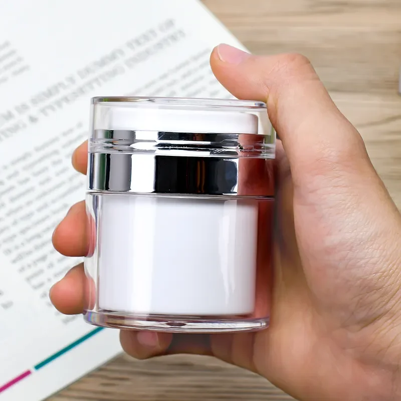 2022 new arrival cosmetic packaging 15g 30g 50g luxury acrylic plastic skin care airless lotion cream pump jar