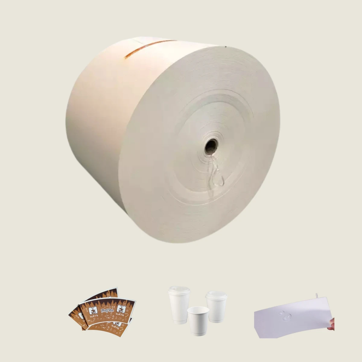 High bulk waterproof PE laminated cardboard for paper cups paper cup raw materials pe coated paper cup  roll