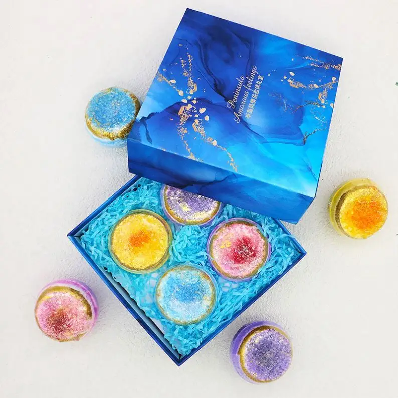 XBY Set Gift Organic Bomb Vegan Natural Wholesale Fizzy 4 Hot Crystal Bathbombs Private Label Candle Luxury Sets Kids Bath Bombs