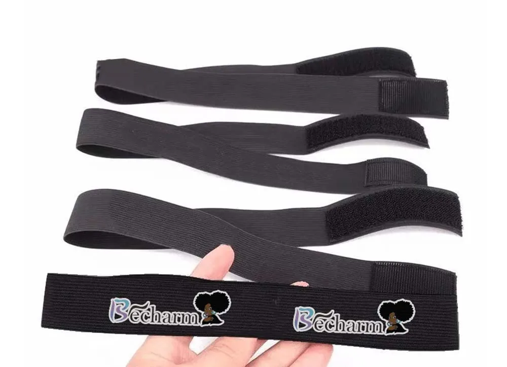 JF Logo Adjustable Custom Elastic Band For Lace Hair,Lace Melt Band Elastic Bands For Wig,Custom Elastic Band With Your Logo