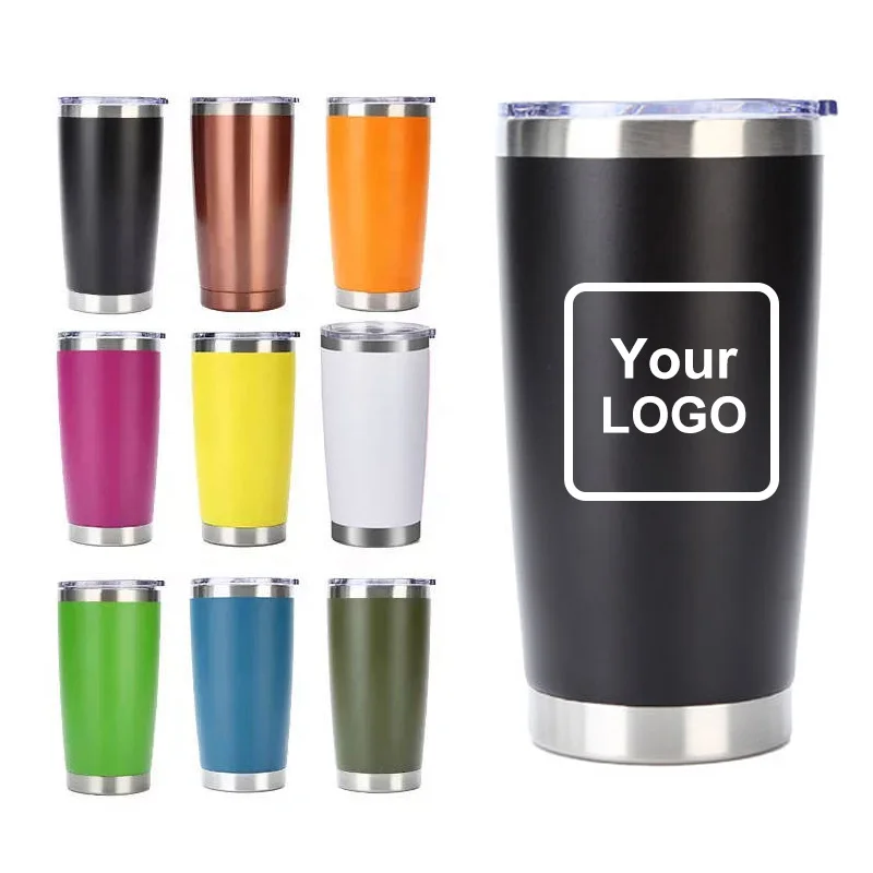Gint Wholesale Coffee Mug Double Walled Stainless Steel Tumbler Cups Vacuum Insulated Travel Coffee Tumbler with Straw