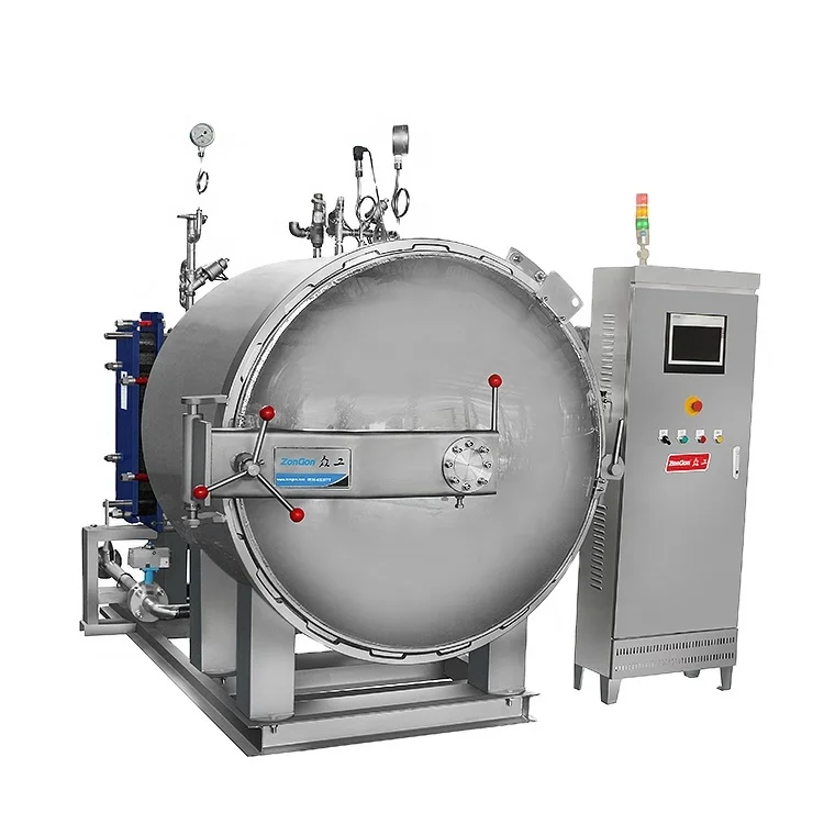 High temperature sterilizer retort for sardine canning fish