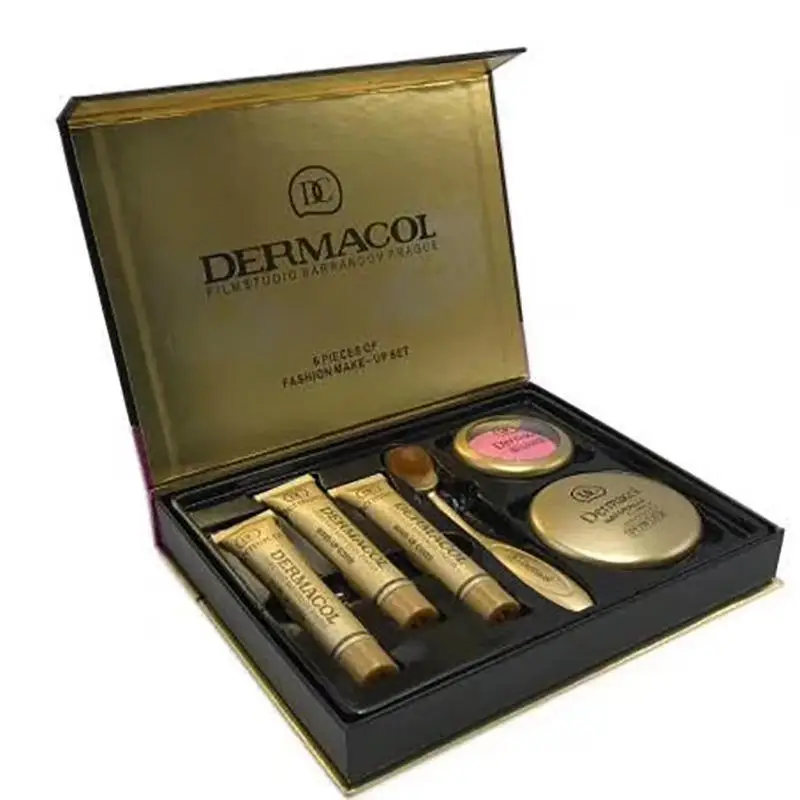 14 Tlm Color Changing Foundation Red Box Dc Small Gold Tube Red Box Concealer Liquid Packaging Foundation