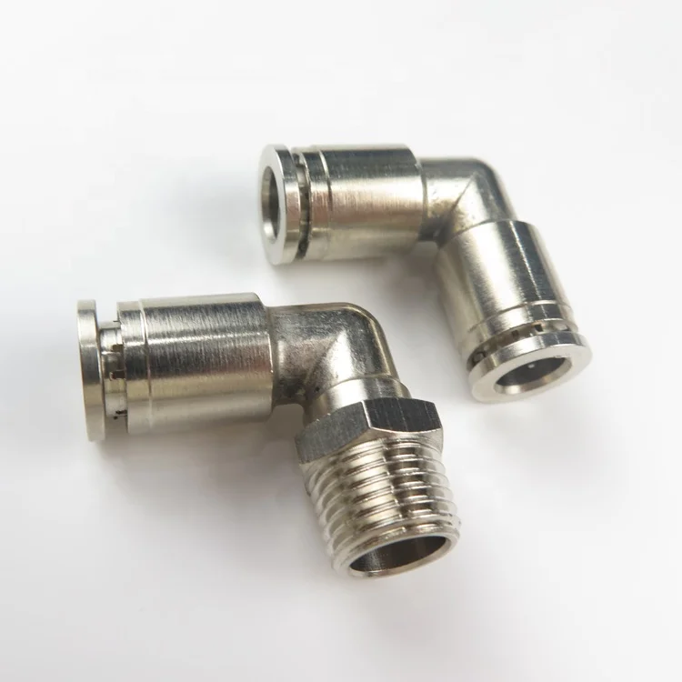 Male Elbow Straight Tee Pu Hose Connector Push Fit In Pneumatic One Touch Fitting rass Quick Connect Fittings