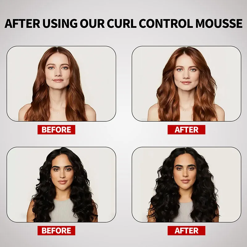 SALON custom oem ODM wholesale hair foam mousse private label strong hold hair mousse styling foam for waves