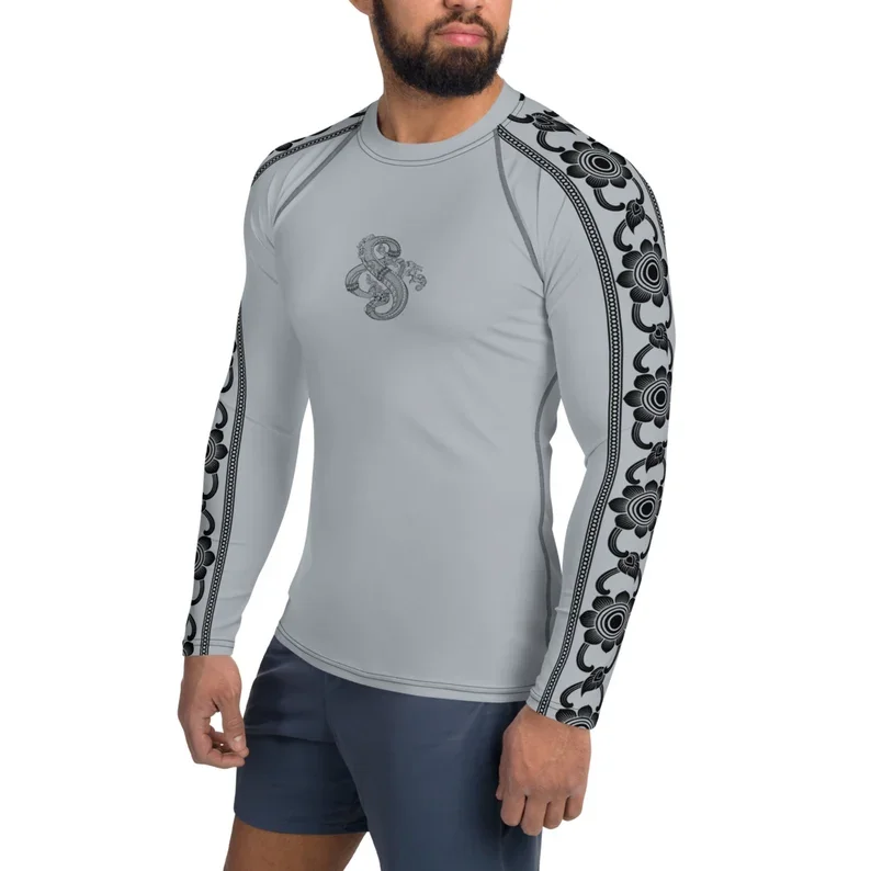 Tonton SPORTSWEAR men roman mma rash guard custom logo no gi grappling jiu jitsu bjj rashguard