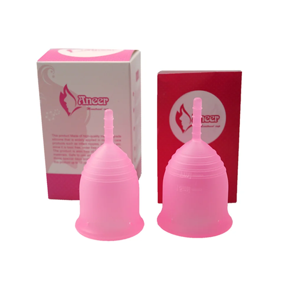 Wholesale aneer menstrual cup medical grade silicone menstruation cup