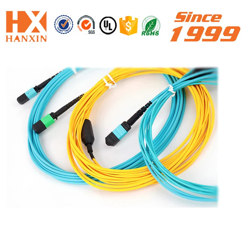 Hanxin 22 years fast connector OEM factory 9/125 SM simplex duplex 1m 2m 3m 5m SC LC FC ST UPC APC optical fiber patch cord
