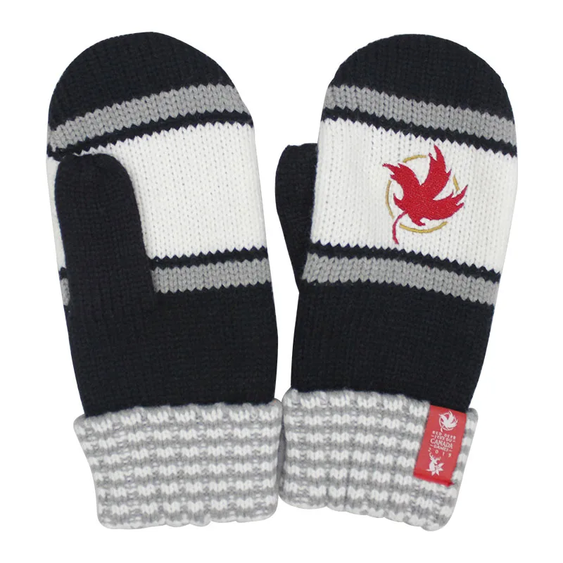 Теплые флисовые зимние велосипедные перчатки без пальцев из Канады и клена