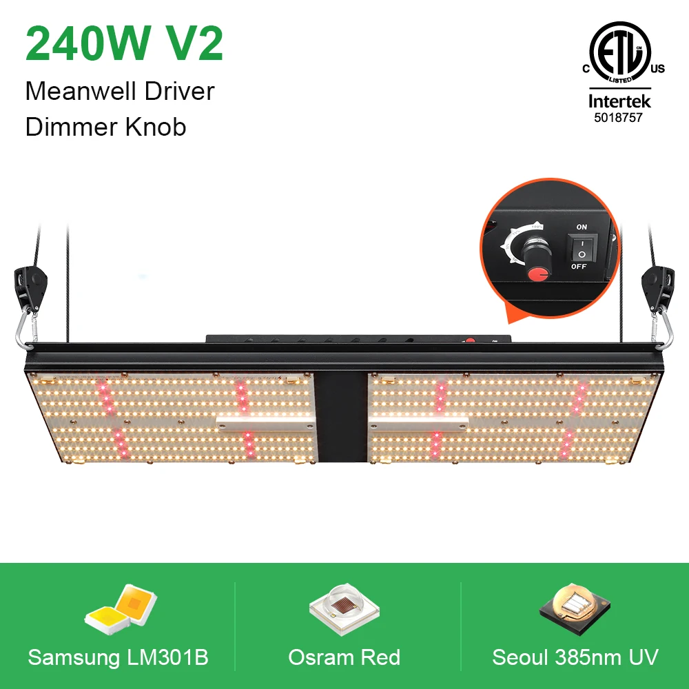 BAVA 240W diy led grow light kits samsung lm301b 3500K quantum grow lighting v2 oslon 660nm full spectrum grow light indoor