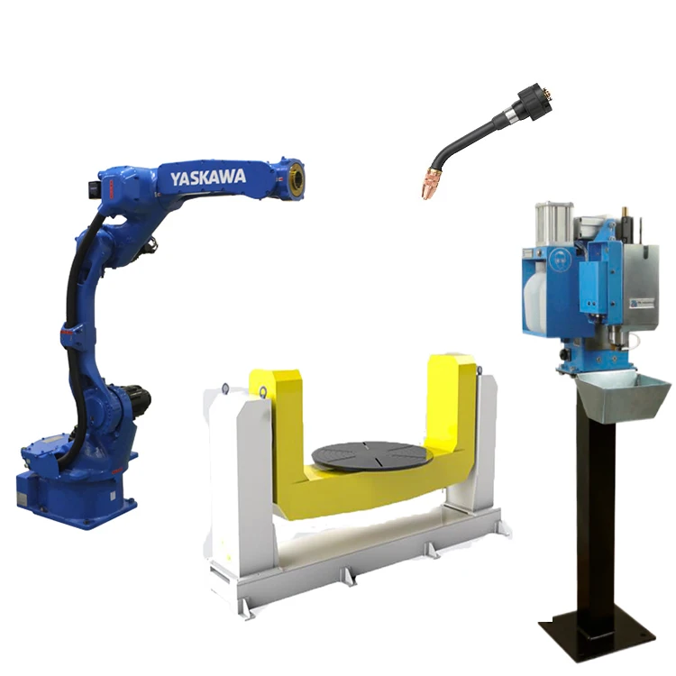 Сварочный робот Yaskawa GP12 1440 мм со станции очистки Автоматическая Сварка MIG MAG CNC