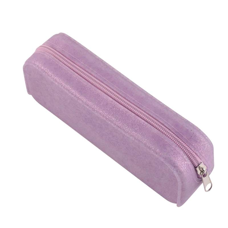 Custom Logo Printed Makeup Pouch Travel Makeup Brush Organizer Portable Silicone Toiletry Waterproof Zipper Cosmetic Pouch