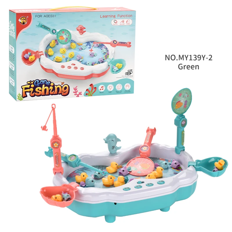 Plastic Kids Baby Bath Toy Play Electric Fishing Table Games Set for Kids