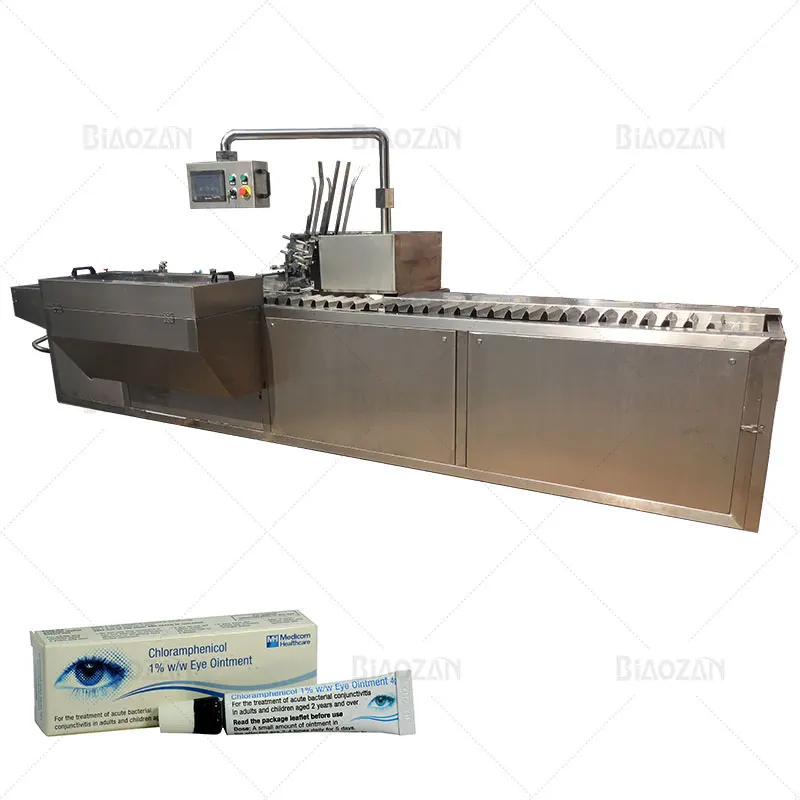 Automatic Toothpaste Tube Small Paper Box Filling Sealing Packing Cartoning Machine