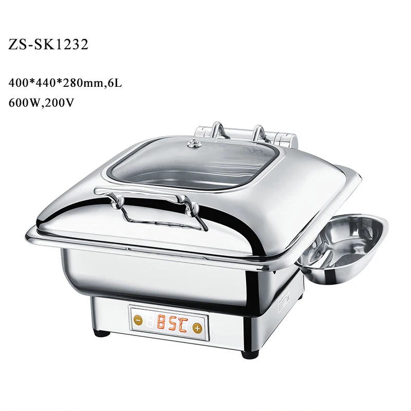 6 9 литров рулон топ жаровня блюдо буфетный подогреватель еды 18 10 нержавеющая сталь электрический шейкер пользовательский логотип