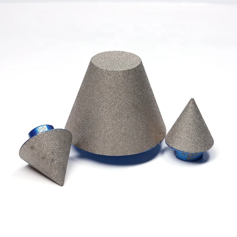 Diamond Drilling Cone Porcelain Milling Cone Edge Chamfer Diamond Drill Cones for granite marble carving