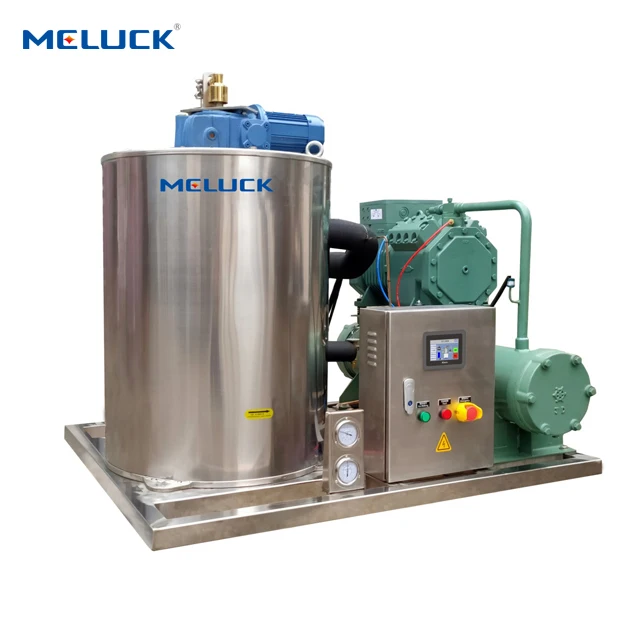 1/2/3/5t water cooling sea water flake ice machine fresh keeping for the fish