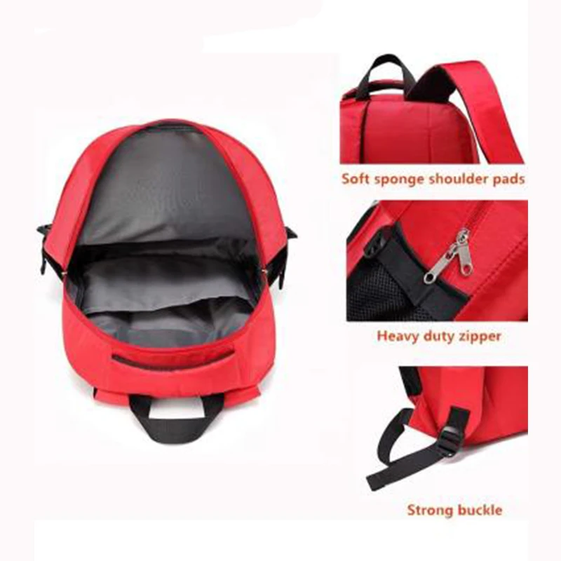 Custom First Aid Backpack Durable Red Empty First Aid Emergency Medical Bag