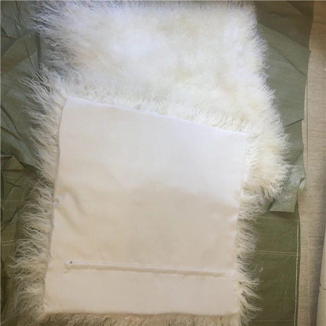 Мороженая белая овчина мебель из ягненка меховой ковер
