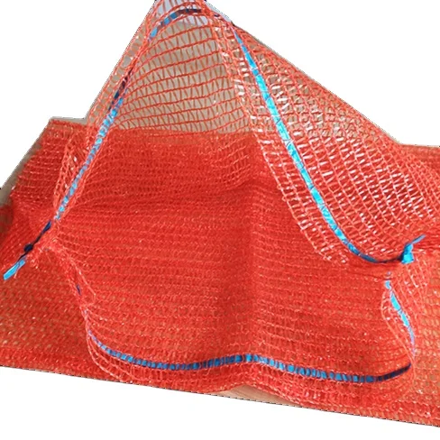 
Polypropylene leno Mesh bag tubular poly mesh net bag for onion potatoes HDPE raschel knitting bag with drawstring 