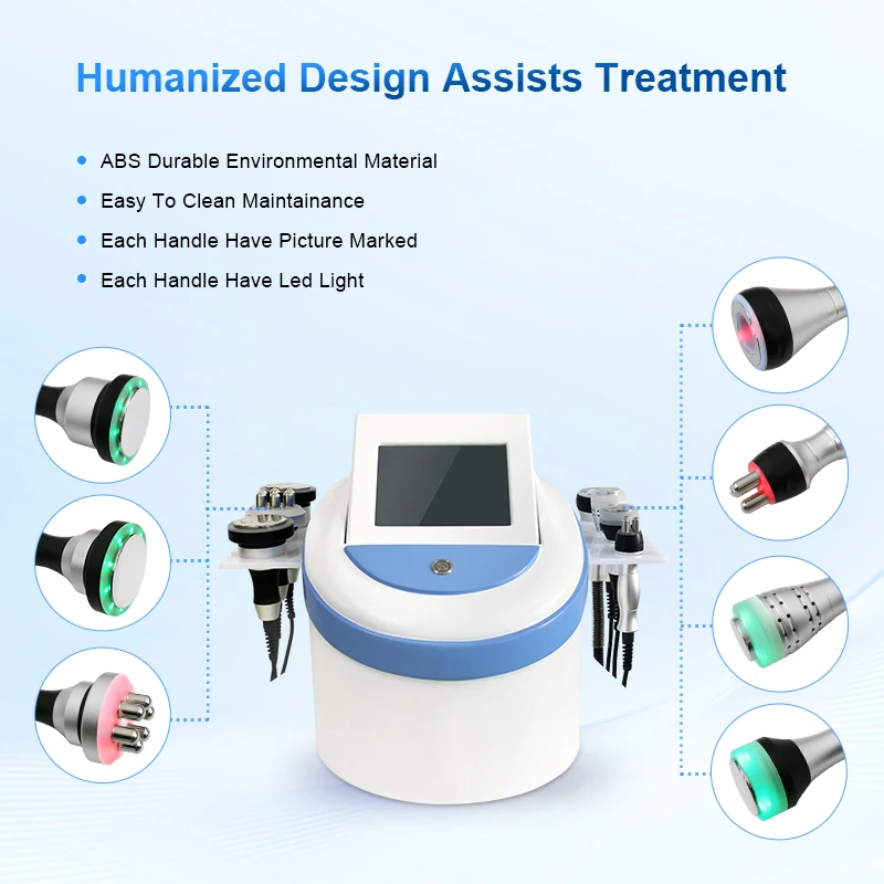 2024 Rf Slim Weight Loss Face Lift System 6-1 Vacuum Cavit Body Fat Removal Radio 30k 40k S-shape Cavit Machine