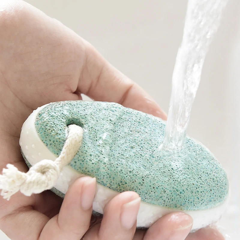 Hard Dry Dead Skin Remover Pink Foot Exfoliating File Callus Scrubber Home Foot Grinding Stone Double Sided Natural Pumice Stone