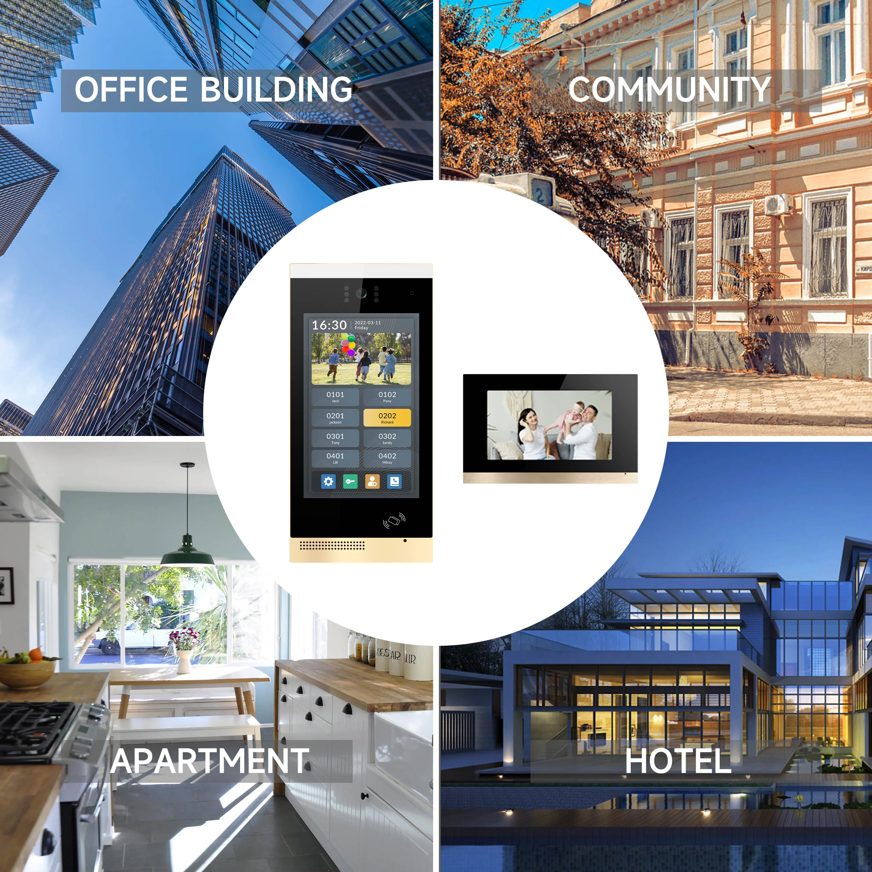 Video Intercom IP Doorbell Intercom System Wifi Door Phone With 10 Inch Screen