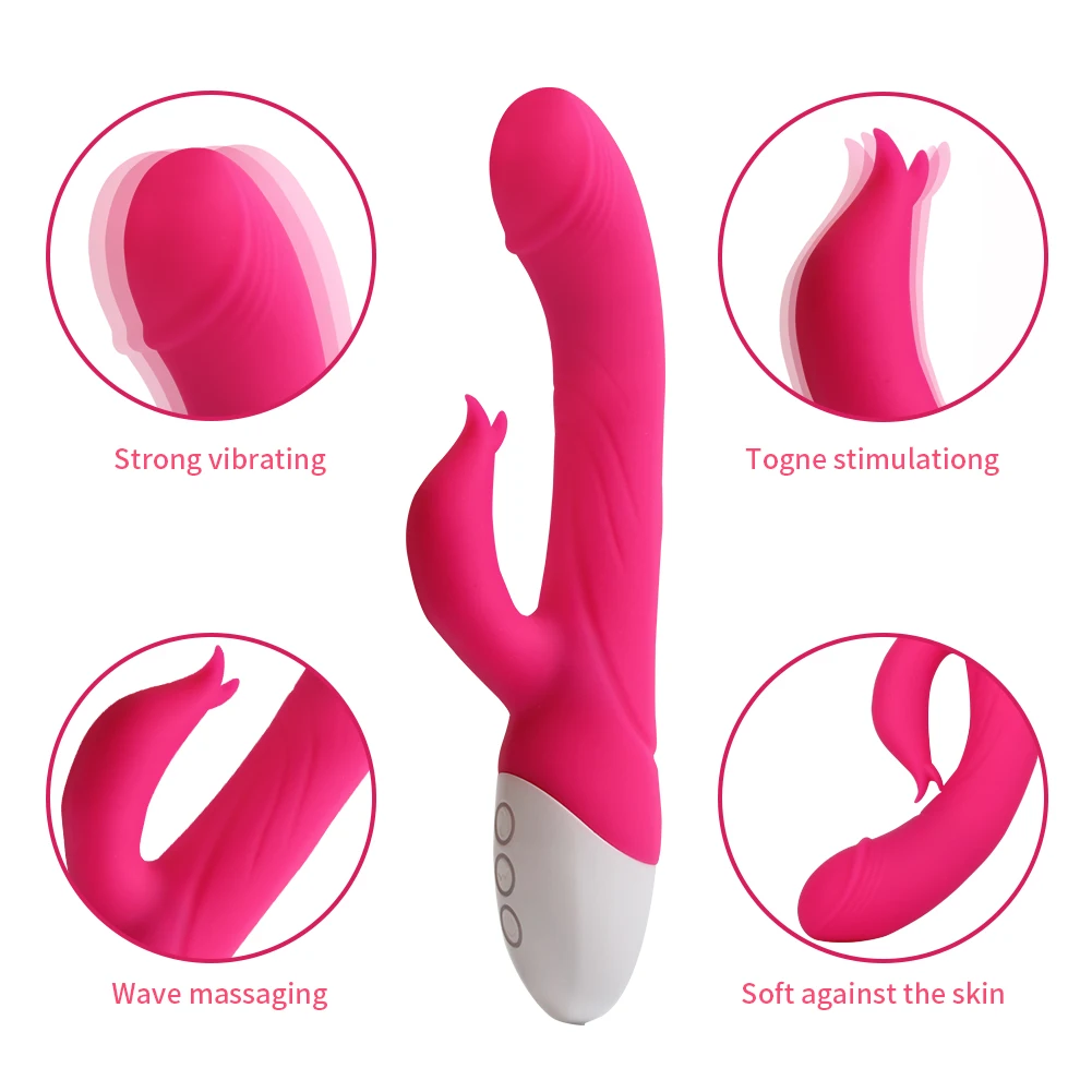 
Levett clitoris vibrator auto heating waterproof silicone g spot rabbit vibrator vagina toys sex adult 