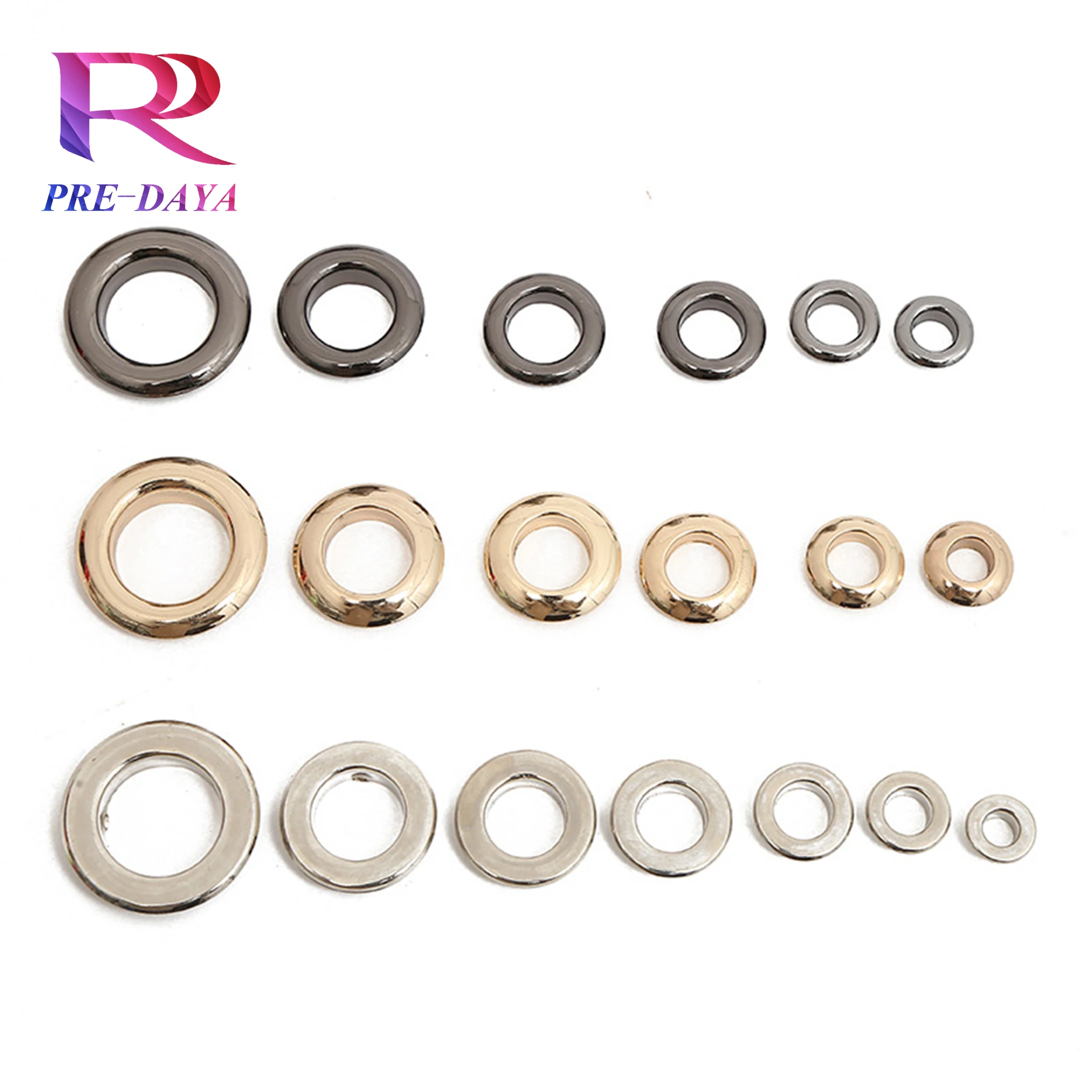 High Quality Clothing Eyelets Grommets with Washer For clothing Metal clawed eyelets for shoes