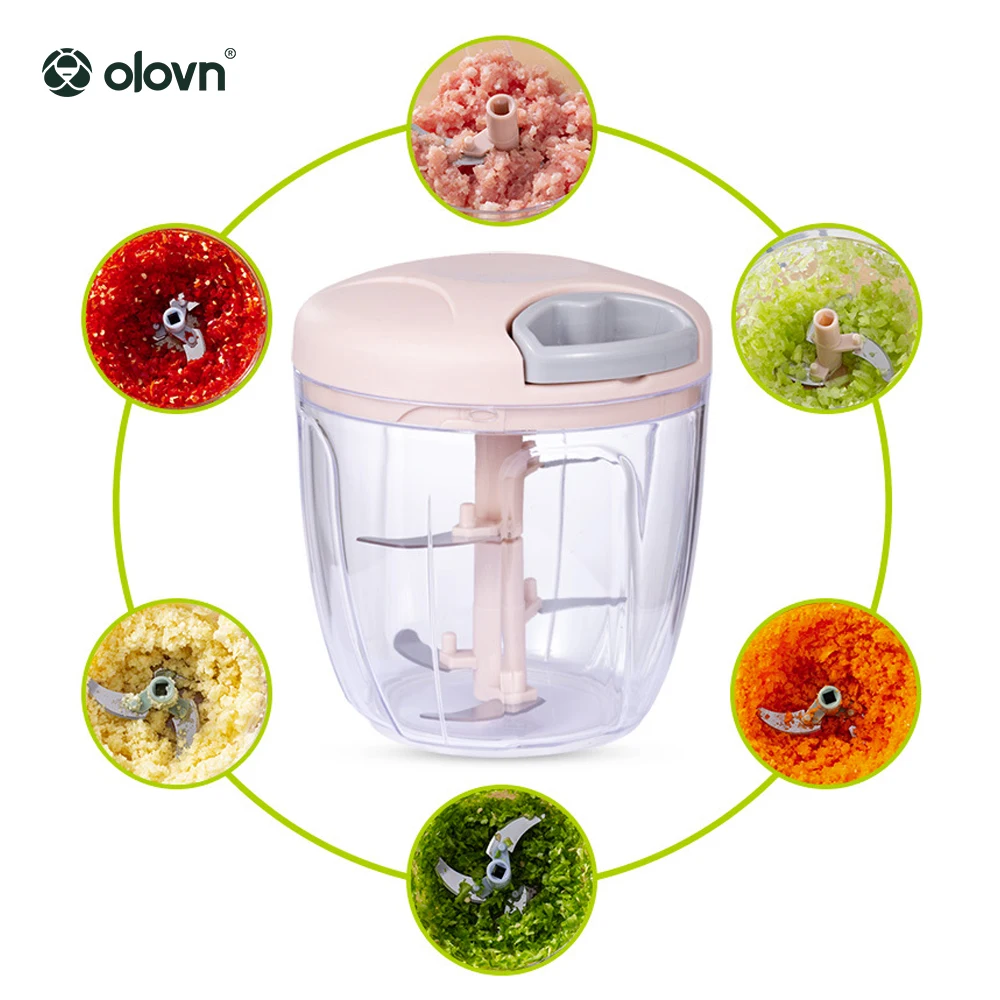 Vegetable Fruits Nuts Onions Chopper Hand Pull Mincer Blender Mixer Food Processor Manual Food Chopper