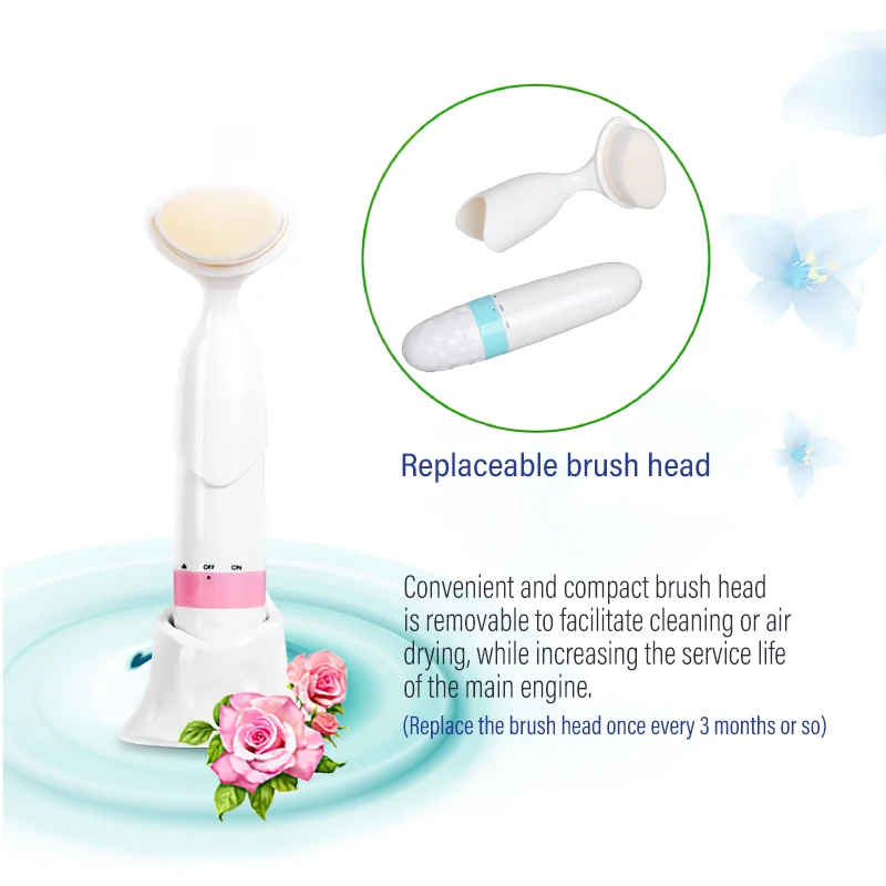 Home Beauty Instrument Pores Cleansing Clean Dual Effect Vibratory Massage Face Cleanser