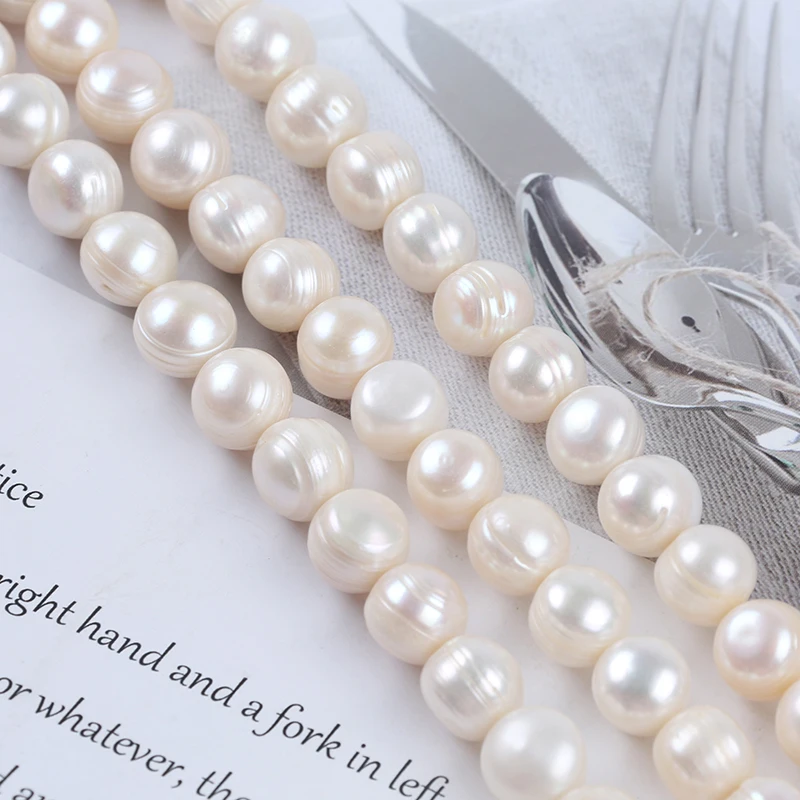 Wholesale  Big size 12-13mm Potato Shape Freshwater Loose Pearls Strand