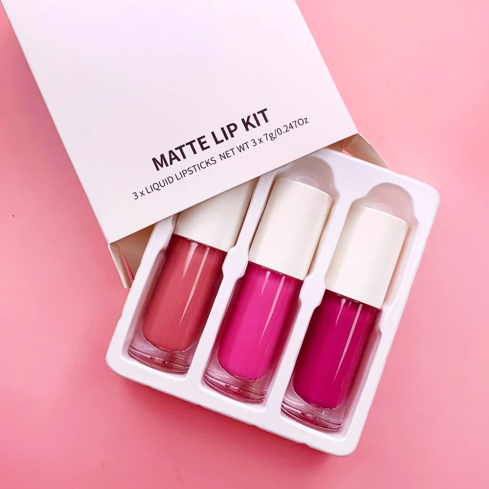 Lipstick Set Waterproof Nude Lip Gloss Vendor Private Label Matte Lipkit Long Lasting Lip Kit