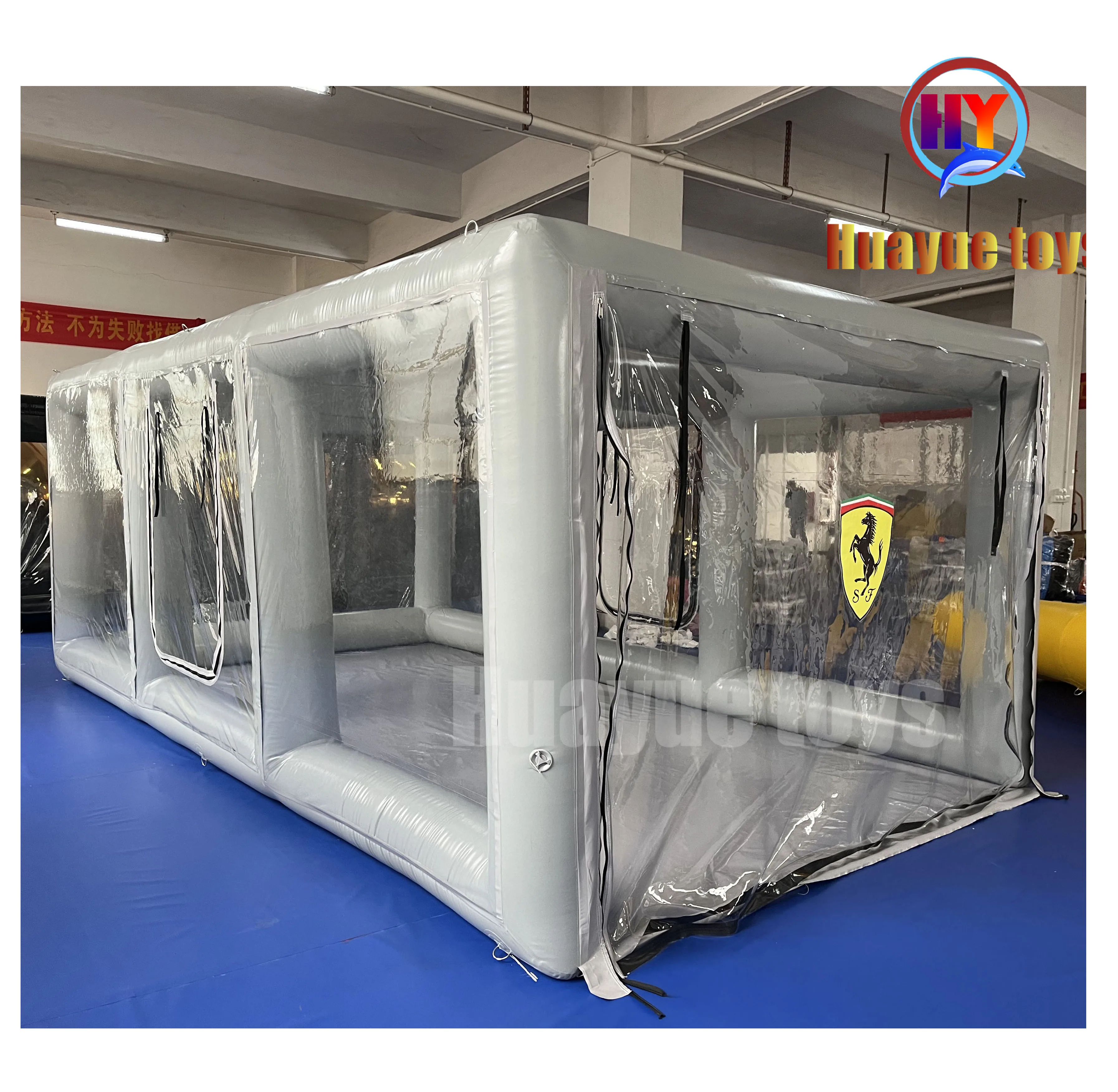 Factory Price Transparent Pvc Car Cover Inflatable Car Garage Tent Hail Proof Car Cover