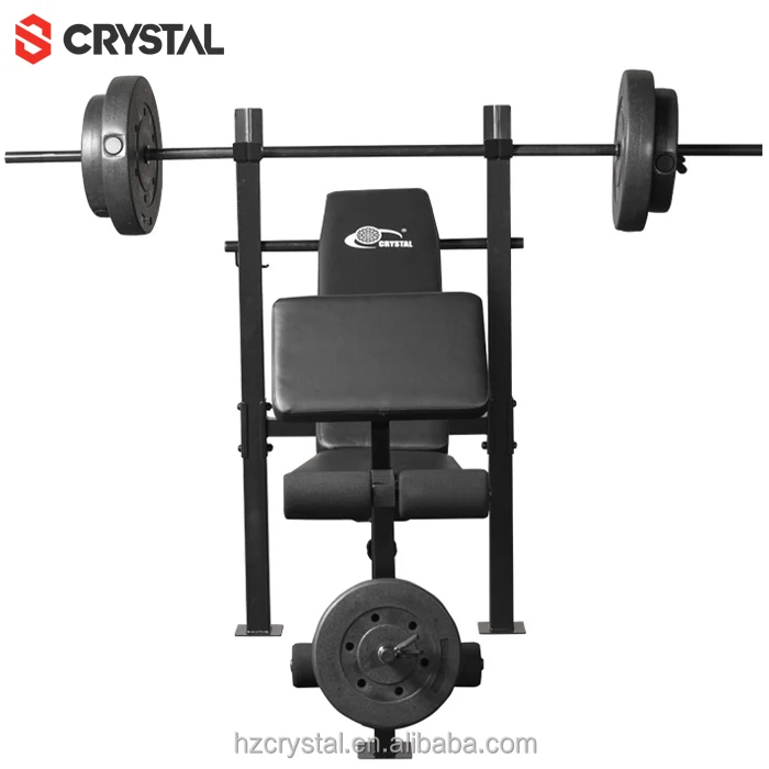 SJ-7230 Bench Press Biceps Foldable Strength Training Machine Adjustable Weight Bench for Gym