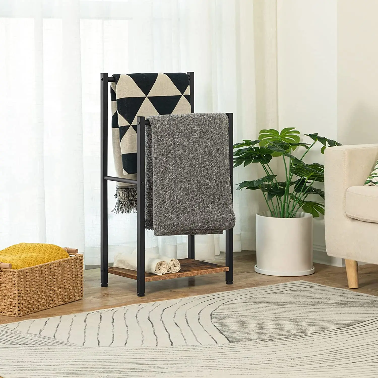 2 Tier Bar Stand Storage Shelf Towel Warmer Rack For Bathroom Kitchen Stand Towel Holder Racks