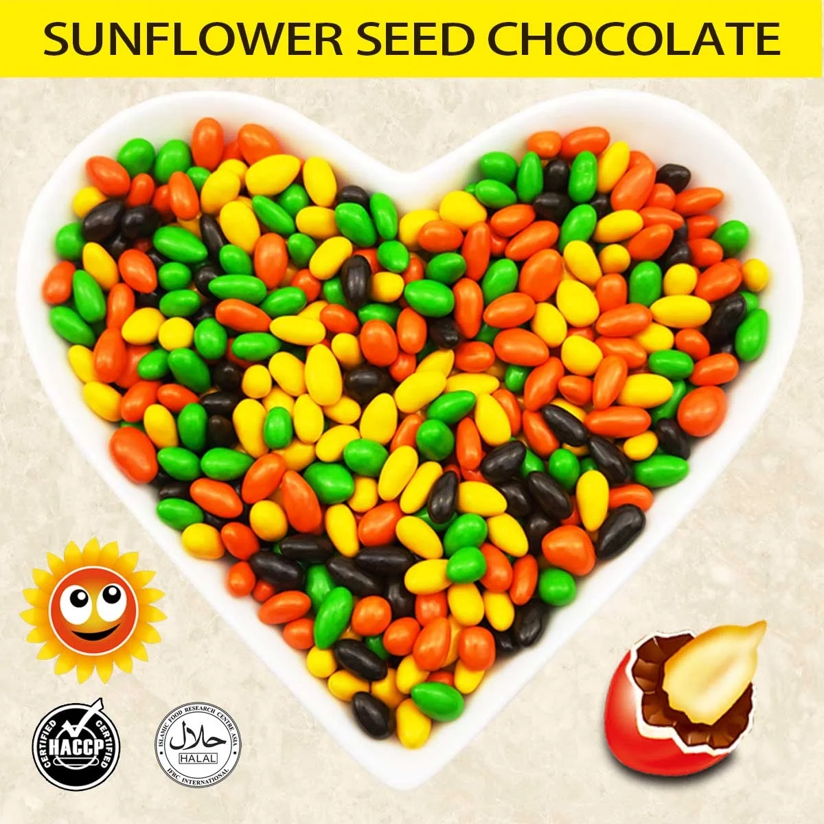 
China Manufactured heart chocolate heart shape chocolate button green and blacks chocolate 