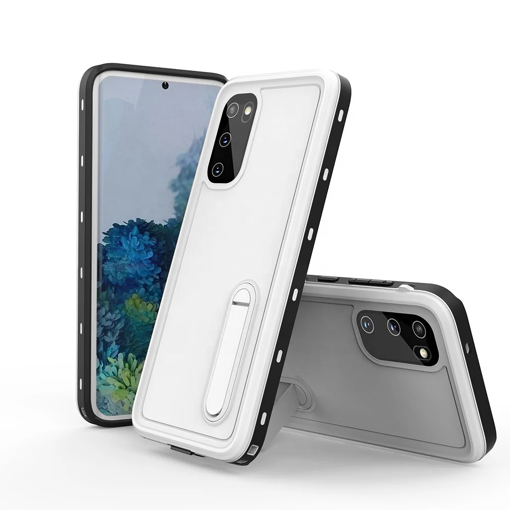 
Shellbox Shockproof IP68 Standard Waterproof Case Galaxy S20 With Small Holder Back 