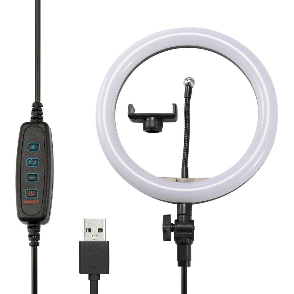 3000-5000K кольцевой осветитель на светодиодах (LED) для селфи освещение со штативом с регулируемой яркостью широкий видео Лампа света студийной фотосъемки фотография