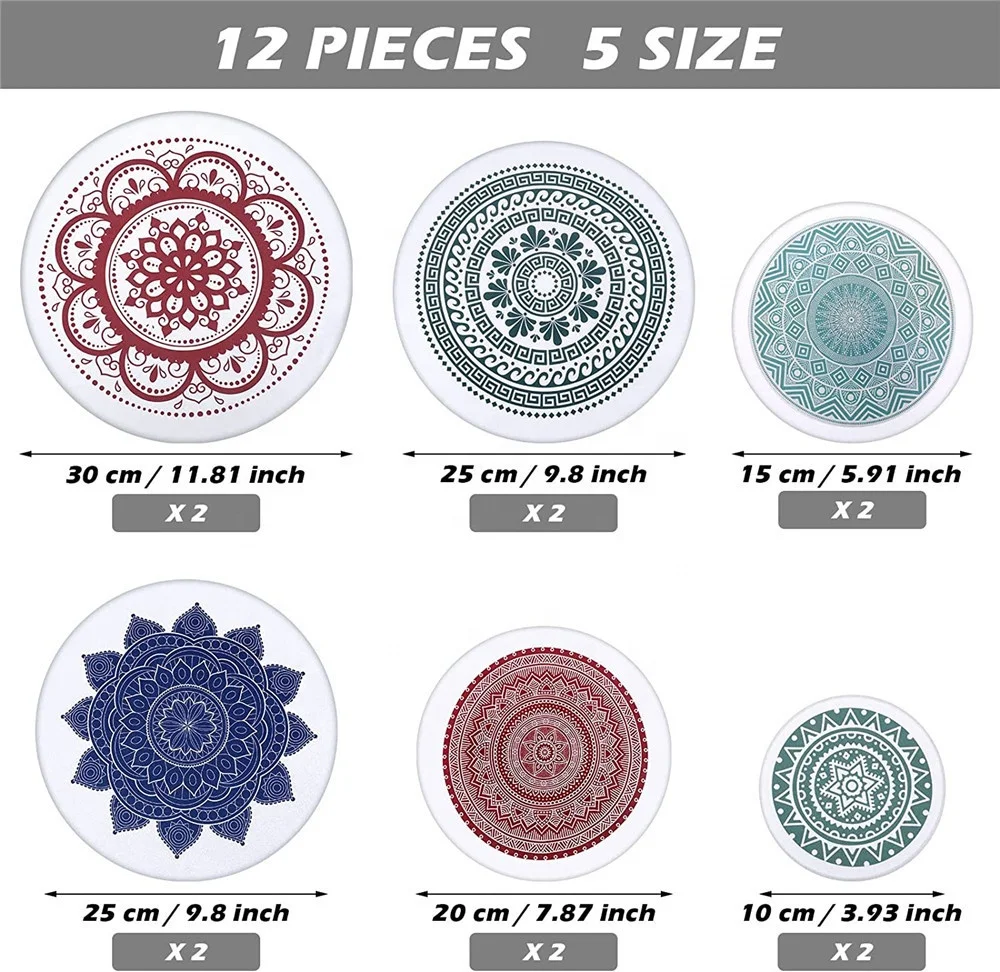 Reusable Elastic Food Storage Cover Stretchy Fabric Cloth Bread Bowl Covers Dish Covers