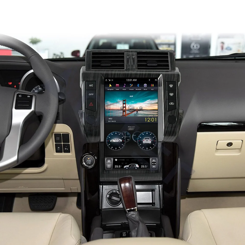 Автомобильный мультимедийный радиоплеер Tesla на Android для Toyota Land Cruiser Prado 150 2014-2018 автомобильный