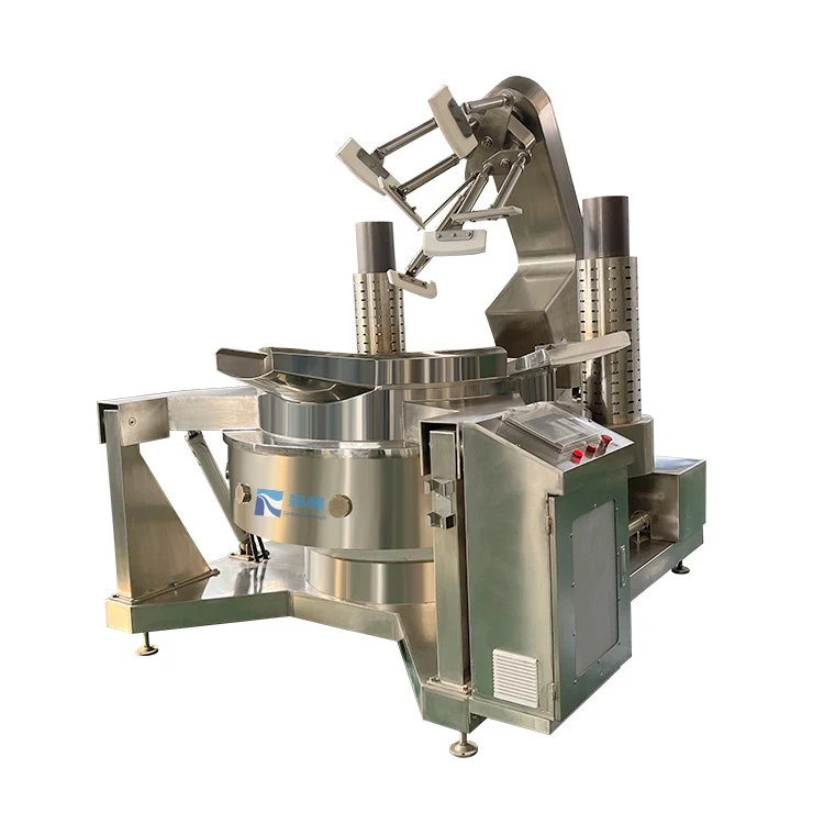 New Design Double Cooking Kettle with Agitator Industrial Halwa Planetary Cooker Mixer for Fried Rice