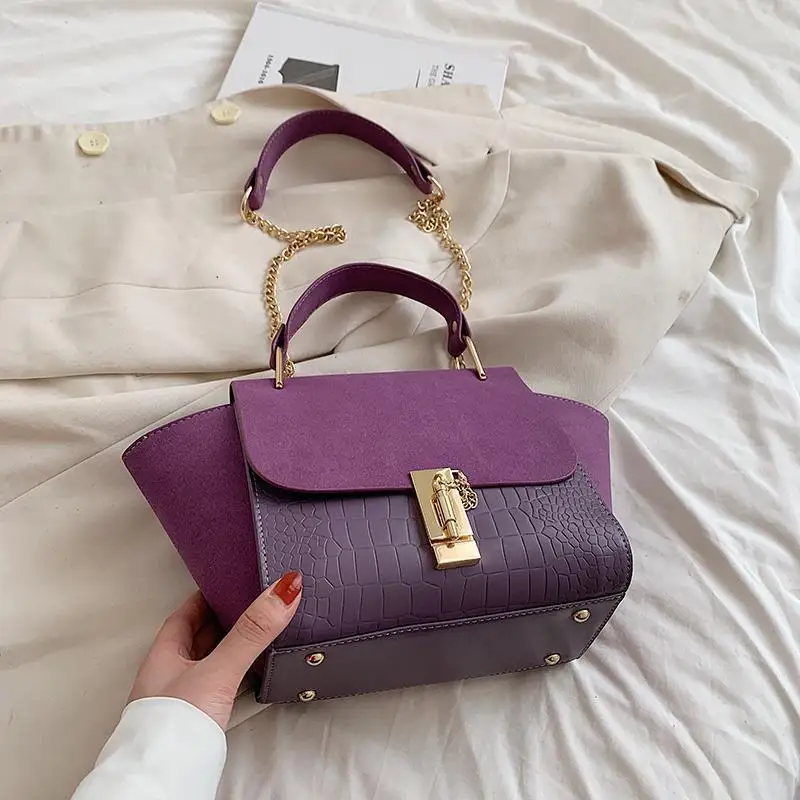 Trapezoid Handbags Shoulder Crossbody Bags for Women 2022 Luxury Design Suede Totes Ladies Messenger Bags Female Purses