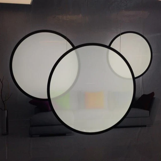 800mm 1000mm 1200mm office lamp recessed suspended round led slim ceiling panel light 600mm