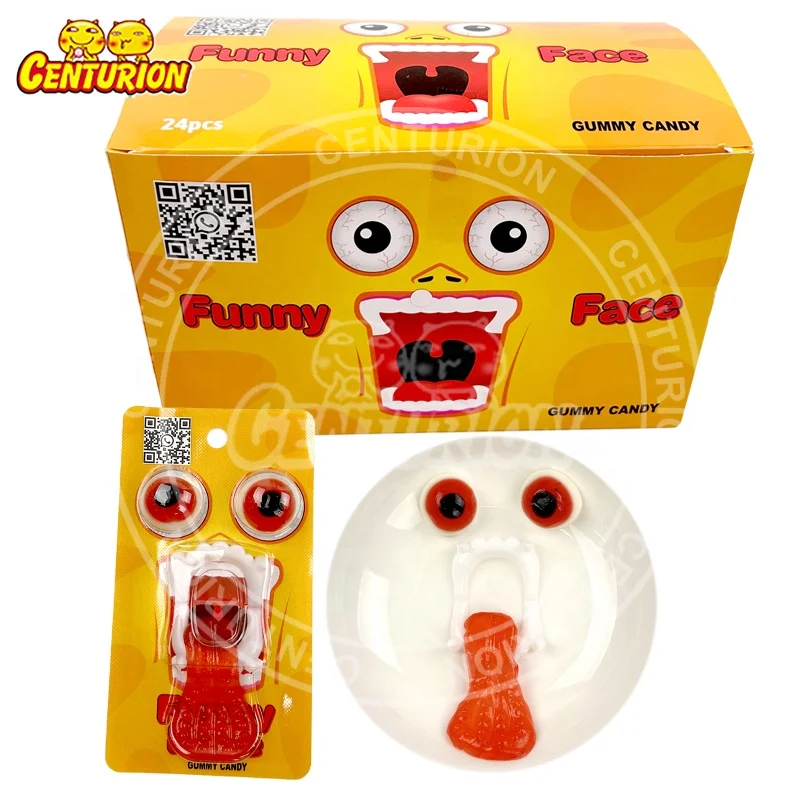 Devil Tongue Gummy Candy With Bucktooth Toy Candy