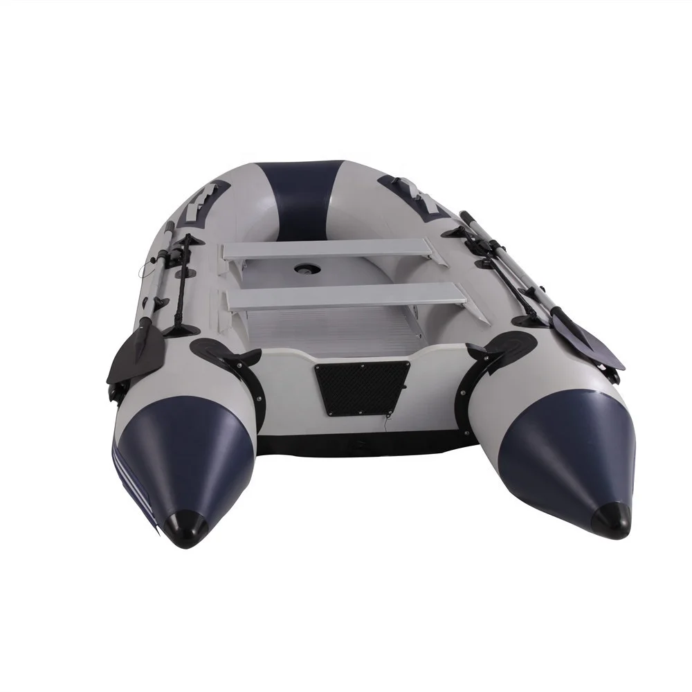 China 0.9mm PVC Inflatable Boat 3.8m Foldable Rowing Boat